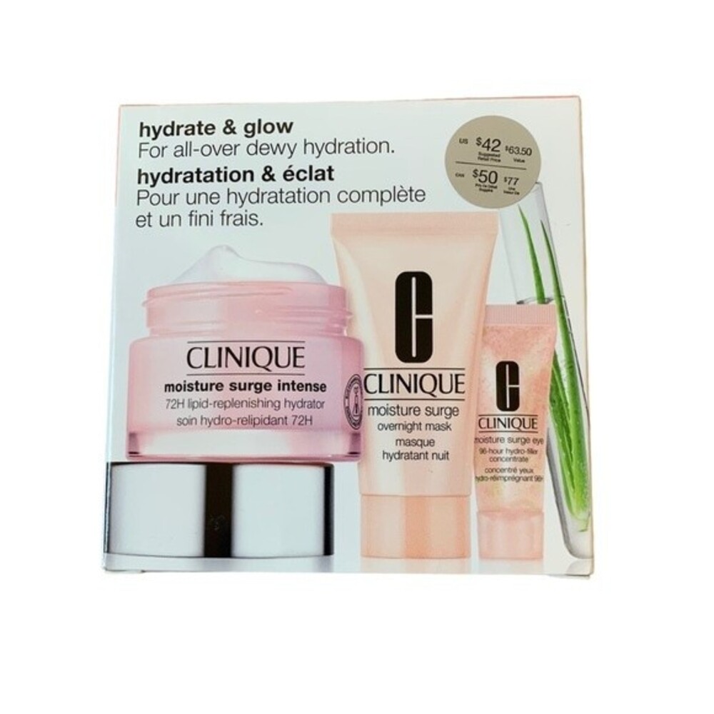 NWT CLINIQUE Hydrate and Glow Beauty Moisturizer Pack